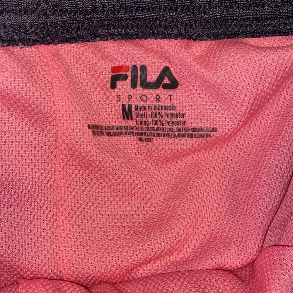 Fila Sport black and pink, athletic shorts, size medium - Picture 2 of 3
